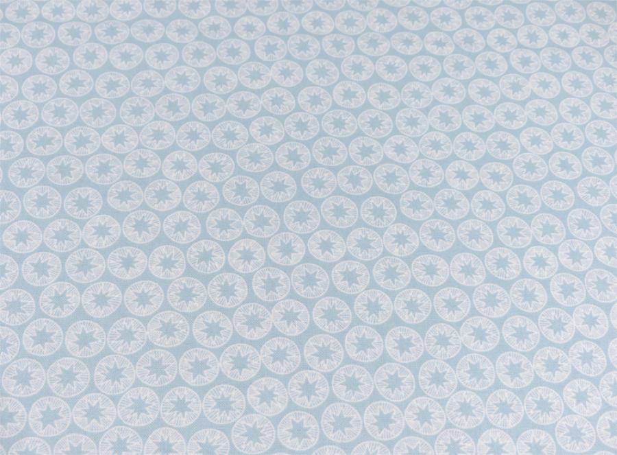 Lewis Irene Patchworkstoff winterlich floral Sterne winterblau